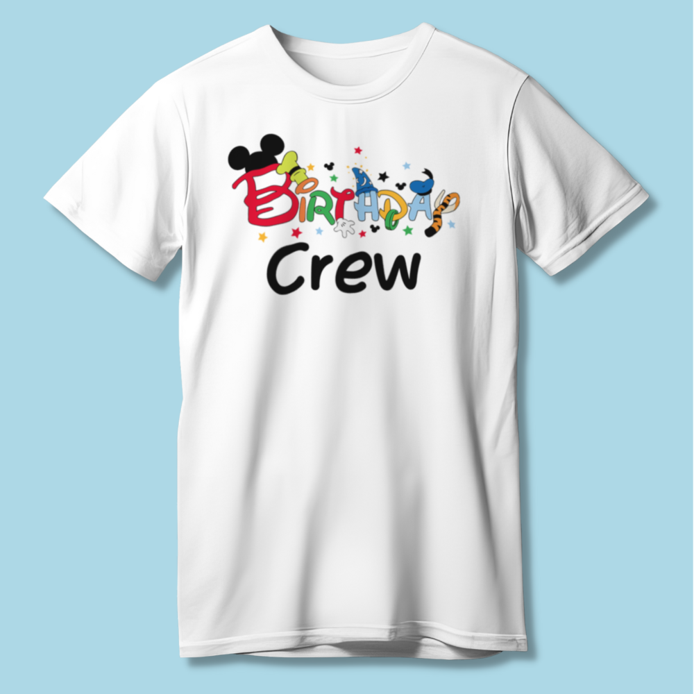 Disney Birthday Crew Shirts