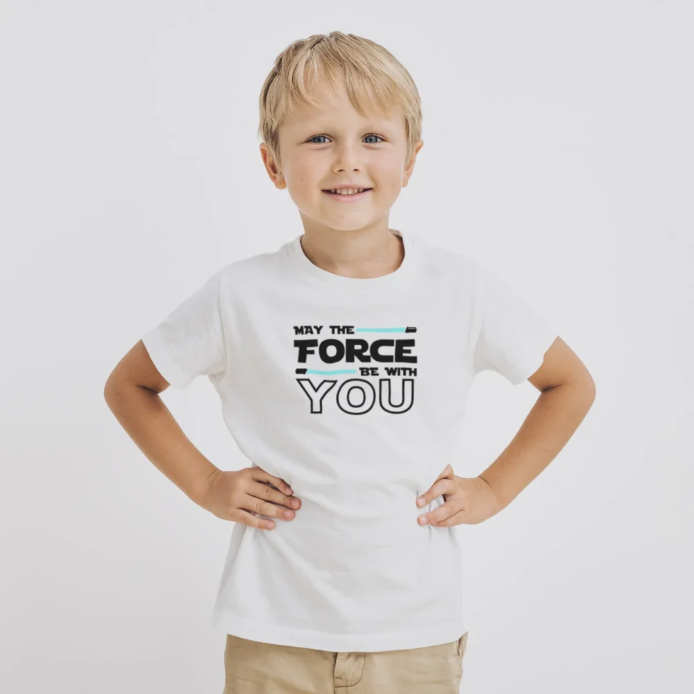 May The Force Be With You Star Wars T-shirt For Boy Kids