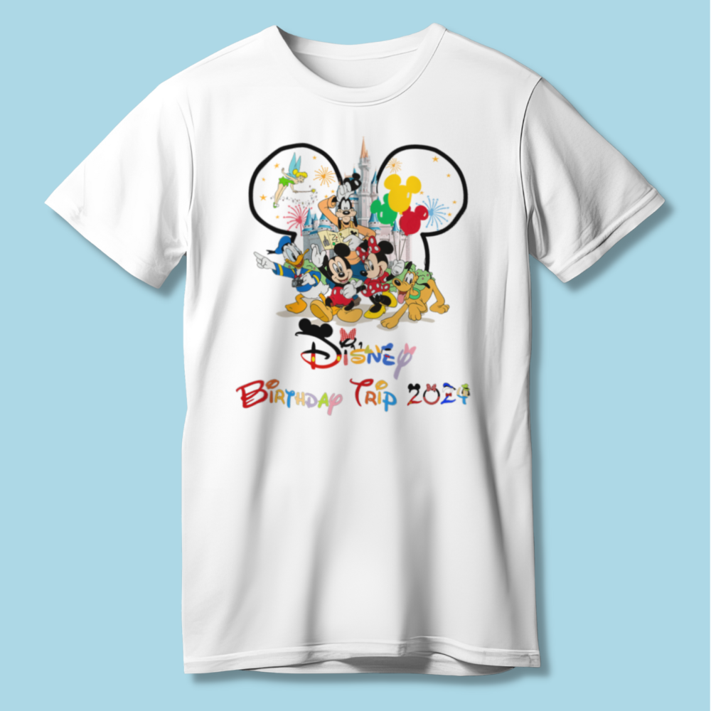 Disney Birthday Trip 2024 Shirts for Boys (Mickey)