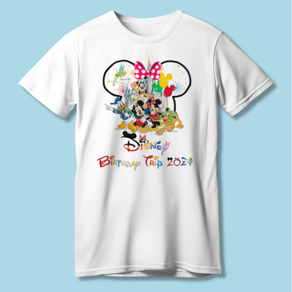 Disney Birthday Trip 2024 Shirts for Girls (Minnie)