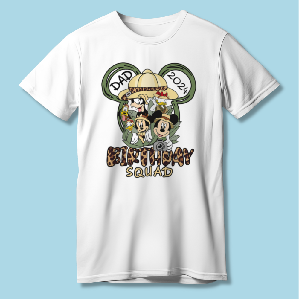 Dad of the Birthday Girl Family Parks Disney T-Shirts 2024