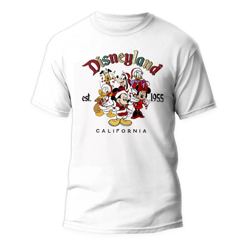 Disneyland California Mickey & Friends Christmas T-shirt