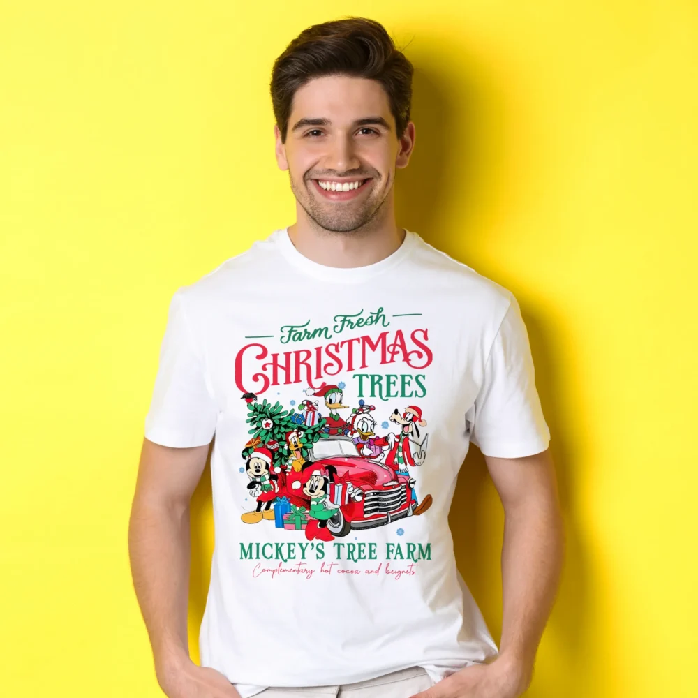Mickey's Tree Farm Disneyland Christmas T-shirt