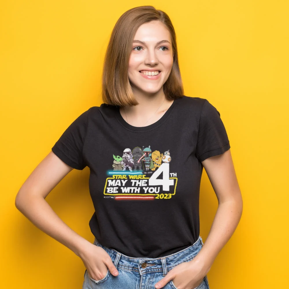 May The 4th Be With You Star Wars Disney Family Shirts Black v3