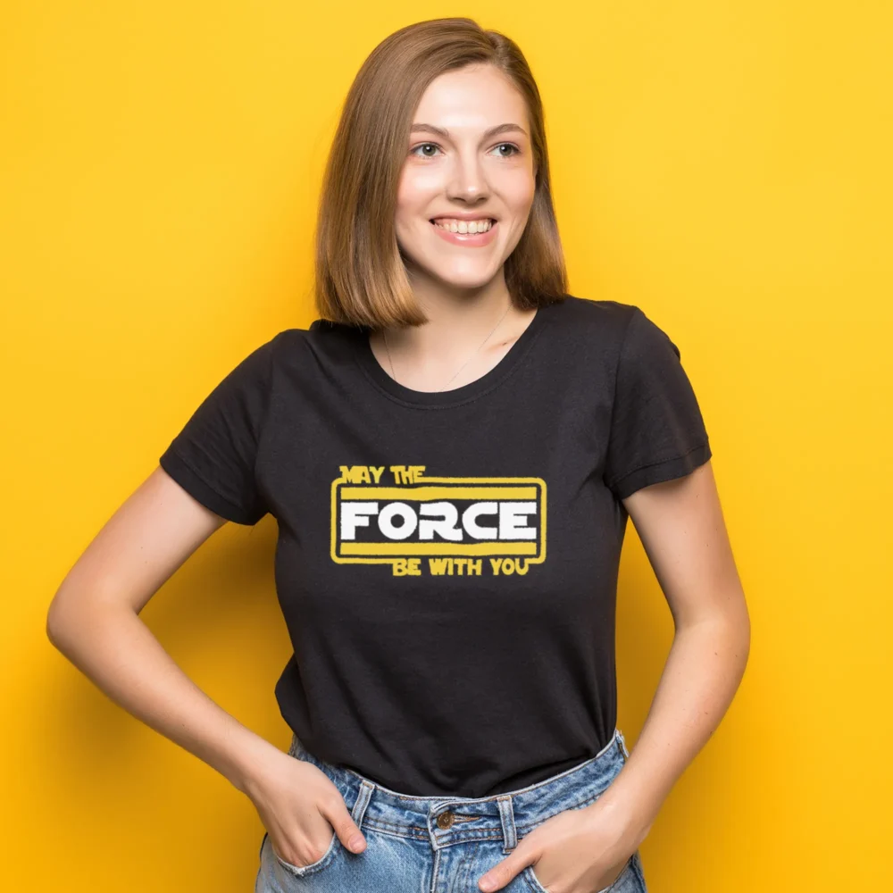 May The Force Be With You Star Wars T-Shirts Black
