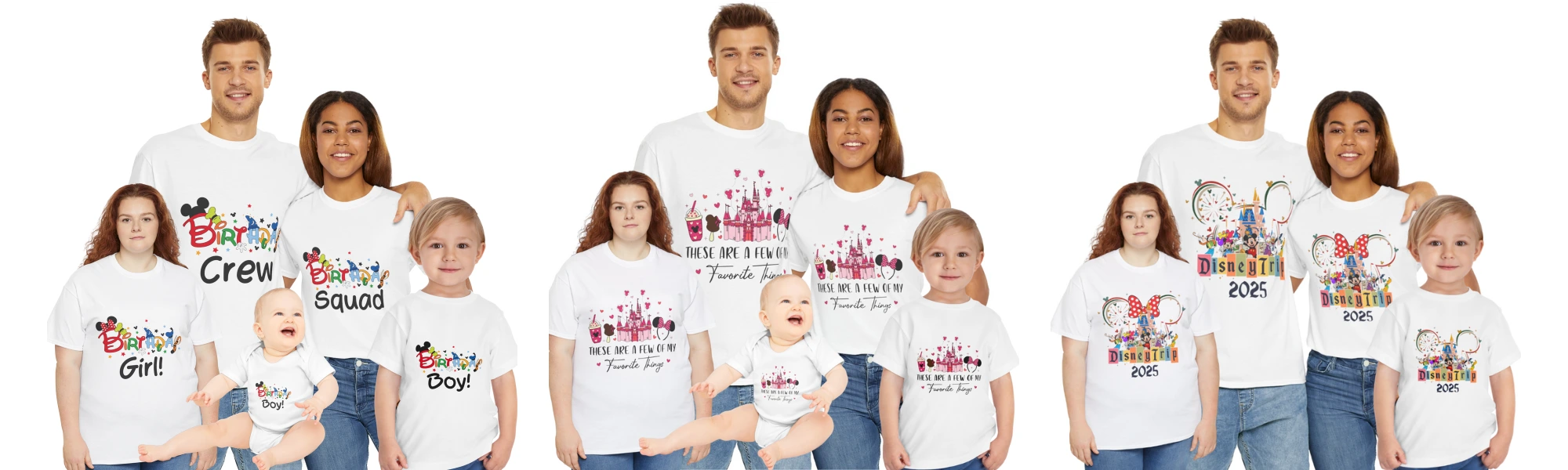 Custom T Shirts for Family Park Disney Shirts from Apple Valley - Victorville - Hesperia 18 custom disney family matching shirts for kids men women (1)