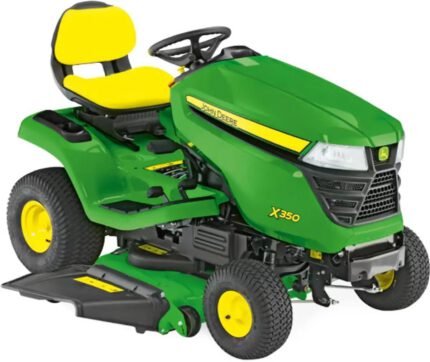John Deere X350 Rasentraktor ohne Mähwerk, 19,1 PS Kawasaki V-Twin, Hydrostat